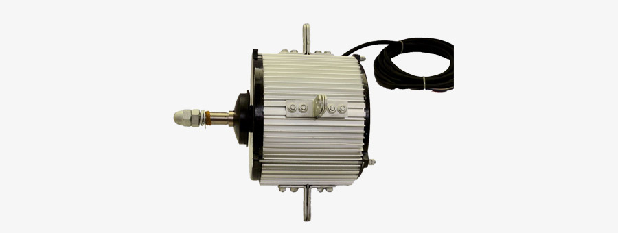 Air-cooled, water-cooled unit motor
